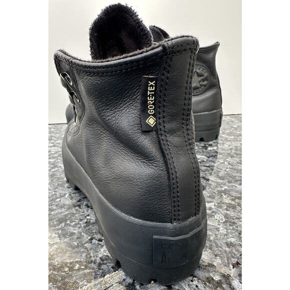 Converse Gore-Tex Chuck Taylor All Star 566155C Women’s SZ 8 Black Leather High - Picture 5 of 12